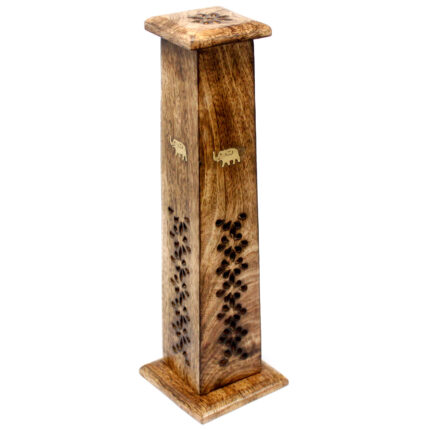 Box of 2 Tapered Incense Tower - Mango Wood 1