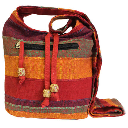 Nepal Sling Bag - Sunset Reds 1