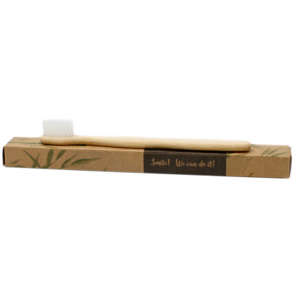 Cajas de 4 Cepillos de bambú-Blanco-2 Adultos 2Niños 2