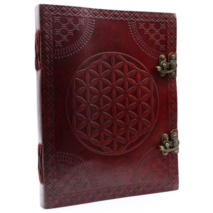 Huge Flower of Life Leather Book 10x13 (200 pages) 1
