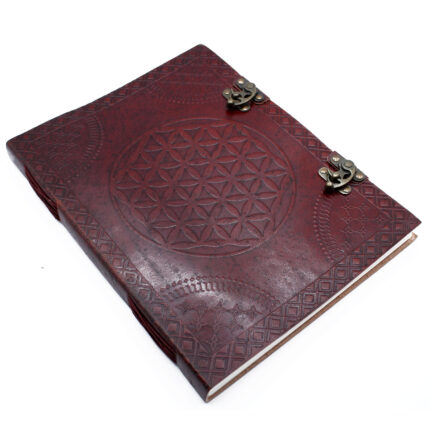 Huge Flower of Life Leather Book 10x13 (200 pages) 2
