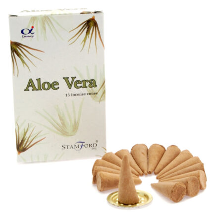 Conos de incienso de Aloe Vera 1