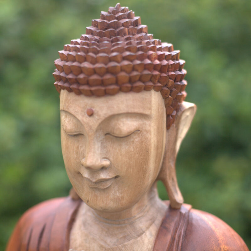 Estatua de Buda Tallada a Mano - 80cm Bienvenido 2