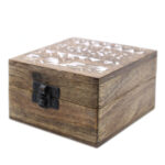 Caja de Madera Blanca - 4x4 Pastillero Diseño Eslavo 1
