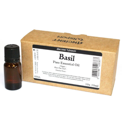 10ml Basil Essential Oil  Unbranded Label 1