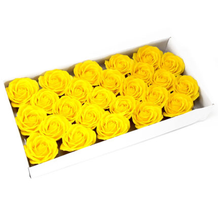 Flor de manualidades deco grande - amarillo 2