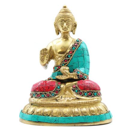 Figura de Buda de Latón - Bendición - 15cm 1