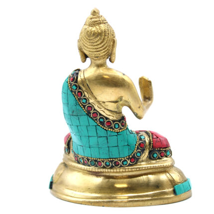 Figura de Buda de Latón - Bendición - 15cm 2