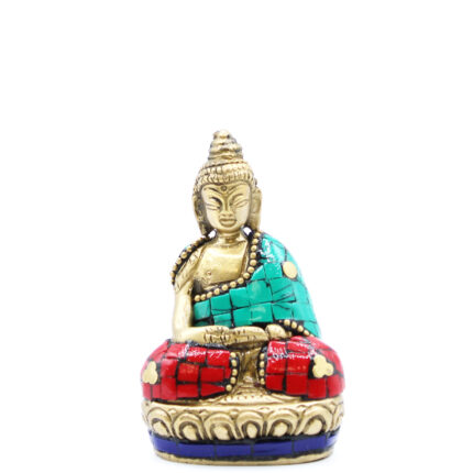 Figura de Buda de Latón - Manos Arriba - 7.5 cm 1