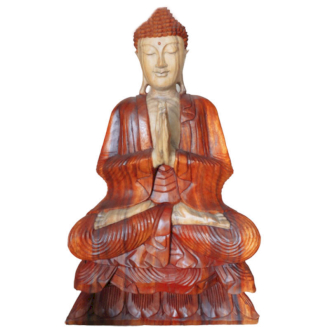 Estatua de Buda Tallada a Mano - 80cm Bienvenido 1