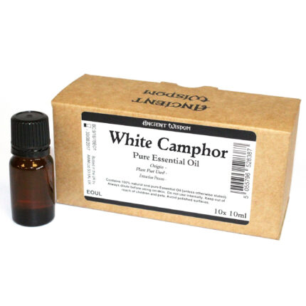 10ml White Camphor Essential Oil Unbranded Label 1