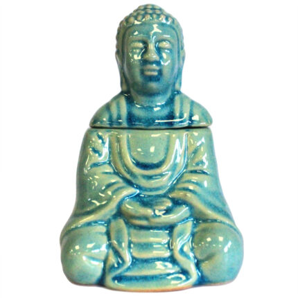 Quemador aceite Buda sentado - azul 1