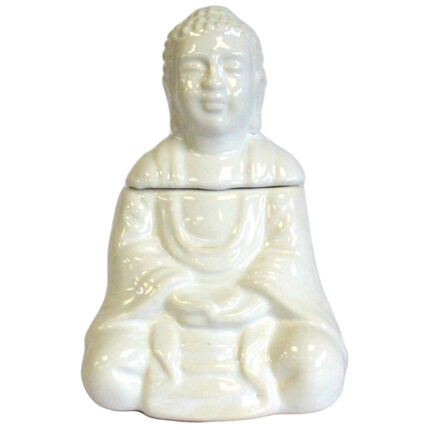 Quemador aceite Buda sentado - Blanco 1