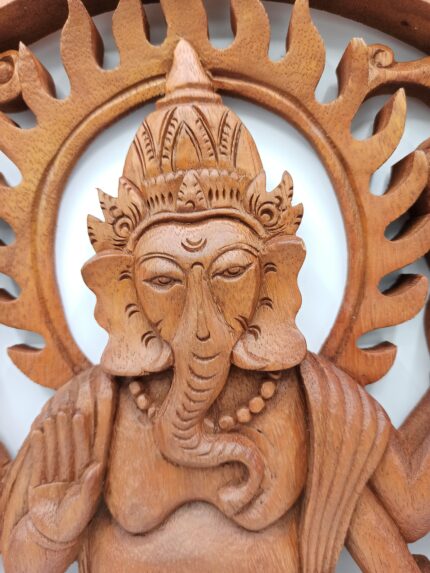 Panel de madera - Ganesh 40cm 2