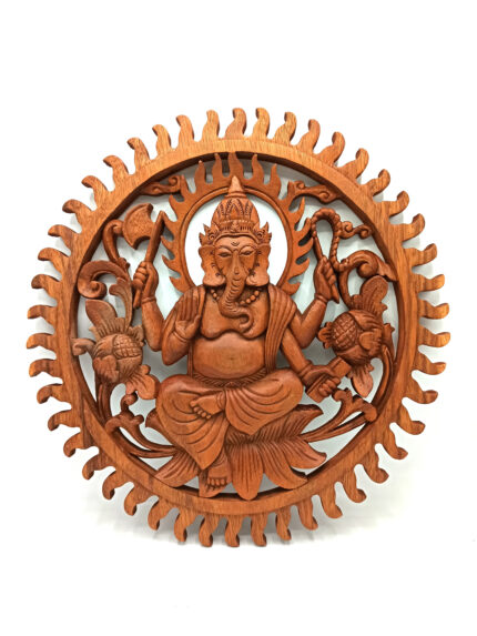 Panel de madera - Ganesh 40cm 1