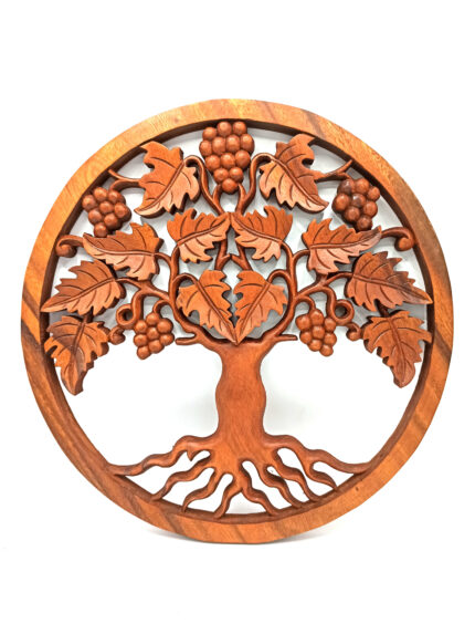 Panel de madera - Árbol de la vida de Uva - 40cm 1