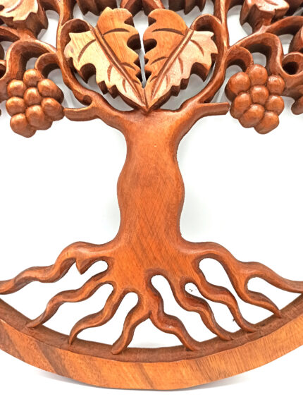 Panel de madera - Árbol de la vida de Uva - 40cm 2