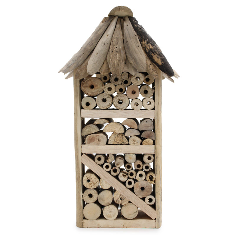 Refugio de insectos y abejas Driftwood - Casa de dos pisos 1