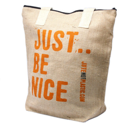 Bolso de yute ecológico - Just be nice - (4 diseños surtidos) 1