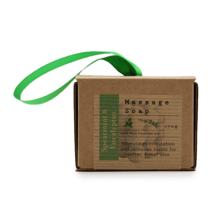 Jabon de masaje individual en caja - Menta verde y eucalipto 1