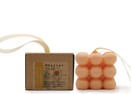 Jabon de masaje individual en caja - geranio y sándalo 2