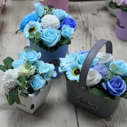 Maceta de regalo Bouquet Petite - Azul Relajante 2