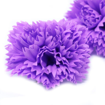 Flor de Jabón Manualidades - claveles - Violeta 1