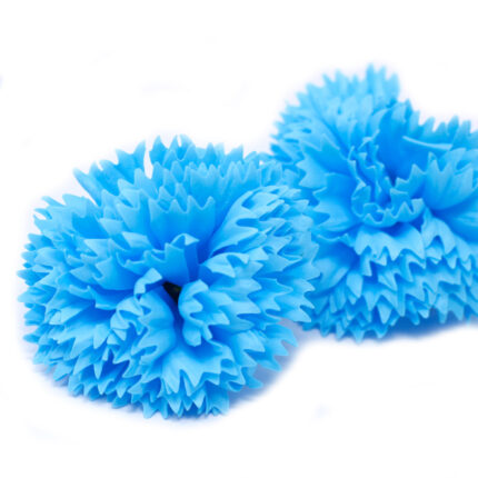Flor de Jabón Manualidades - claveles - azul 1